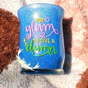 Multi-colored blue makeup brush holder, makeup accessory, vanity accesso…